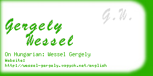 gergely wessel business card